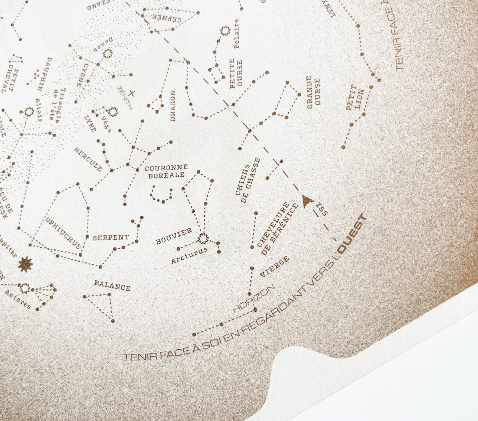 Détail de la carte des constellations